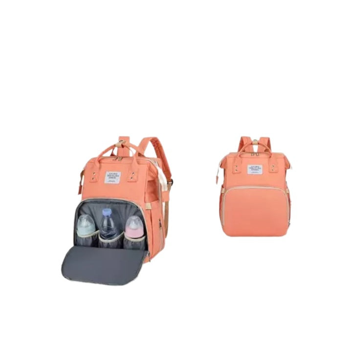 Rucsac Cu Patut Pliabil Roz Pudra | MamiNest 1