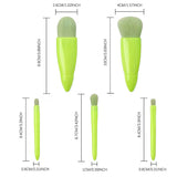 Set 5 Mini Pensule Carcasa Cu Oglinda Verde Lime | LimeBrush