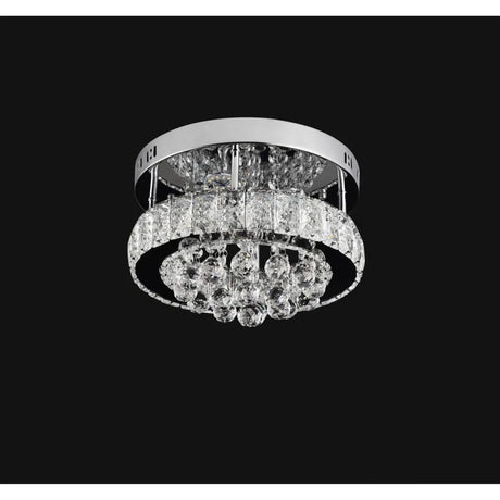 Lustra Led Cu Cristal Abel, Diametru 47Cm, Lumina Rece/Calda/Neutra - vivimall.ro