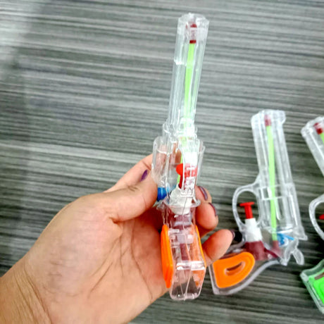 Pistol Cu Apa Transparent Cu Portocaliu | AquaFun 1