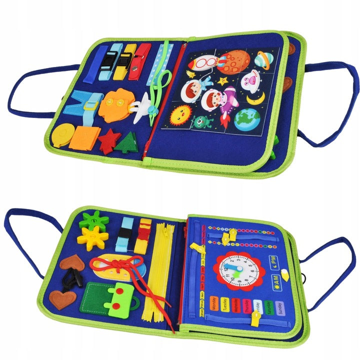 Carte Educativa Montessori Alfabet Albastru | CleverKidz 1