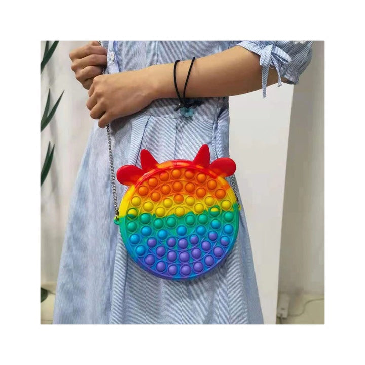 Geanta Pop It Vacuta Curcubeu | BubbleBag 2