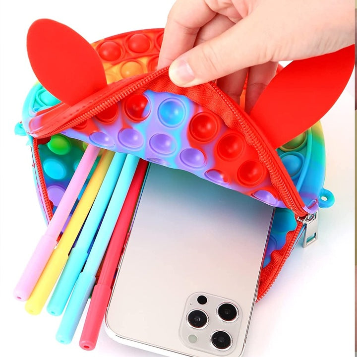 Geanta Pop It Iepuras Curcubeu | BubbleBag 3