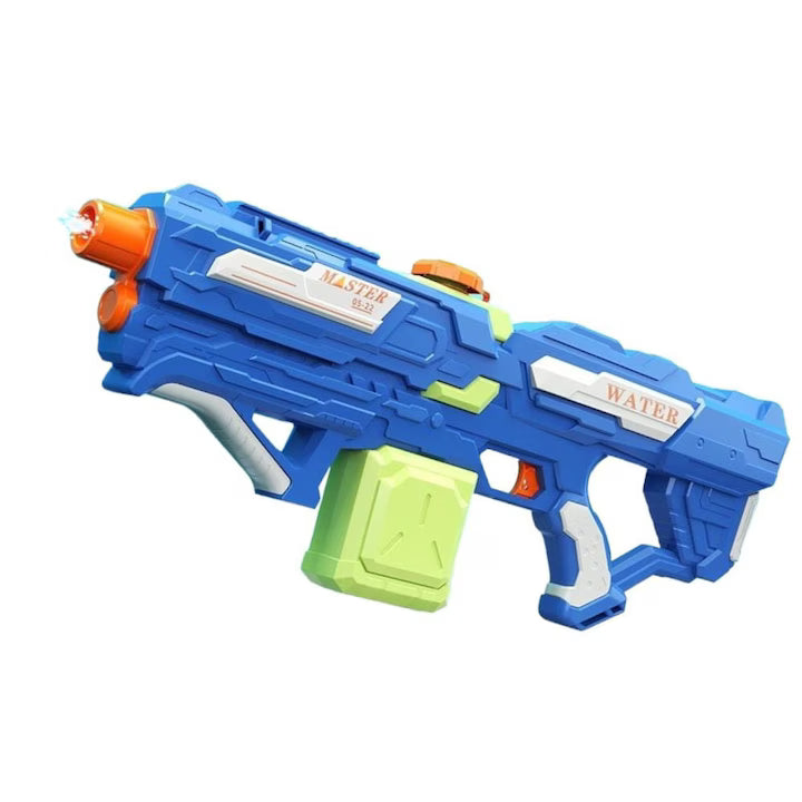 Pistol Cu Apa Cu Baterie 600ML Albastru Verde | BubbleBlast
