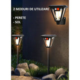 Lampa Solara Felinar 3 Moduri Lumina Calda | VivaLuce