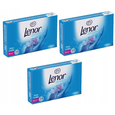 Lenor șervețele pentru uscător — April Fresh, set 3 x 34 buc. (102 buc.) - vivimall.ro