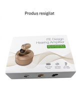 RESIGILAT - Aparat Auditiv Intraauricular In-Ear, Flippy, Amplificator de sunet pentru Auz, Minuscul Design Nou, 14 x 10 x 3.8 cm, 116 gr, Camel - vivimall.ro