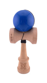 RESIGILAT - Kendama X Originala, Profesionala, Flippy, Crazy Smile, Super Sticky cu Cupe Mari KING SIZE V3, Gaura in Baza, Rulment Metalic, din lemn 18 cm, Ata 62/65 cm, Special Albastru - vivimall.ro