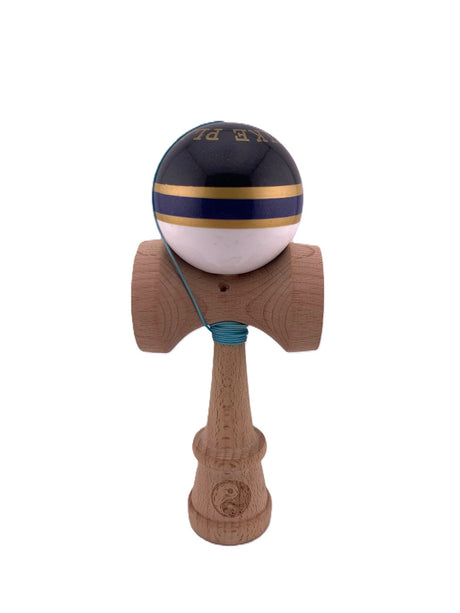 RESIGILAT - Kendama X Originala ROYAL SPIKE, Profesionala, Flippy, Cupe Mari KING SIZE V3, Super Sticky, Gaura in Baza, Rulment Metalic, din lemn 18 cm, Ata 62/65 cm, Inel Albastru inchis - vivimall.ro