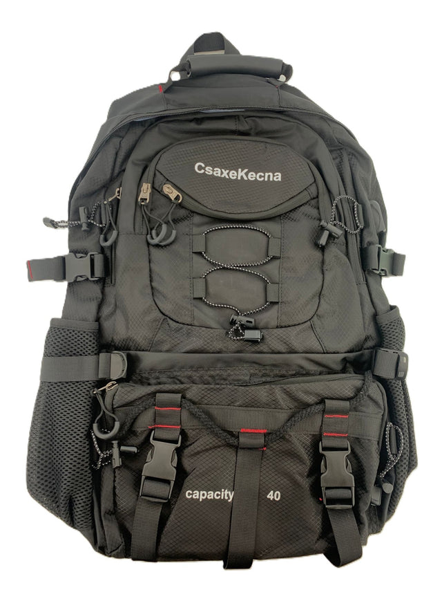 RESIGILAT - Rucsac Multifunctional de Alpinism, Flippy, Capacitate 36-55 L, de Calatorie, Impermeabil, Slot USB Incarcare Telefon, Bretele Reglabile, 52 x 34 x 19 cm, Negru - vivimall.ro