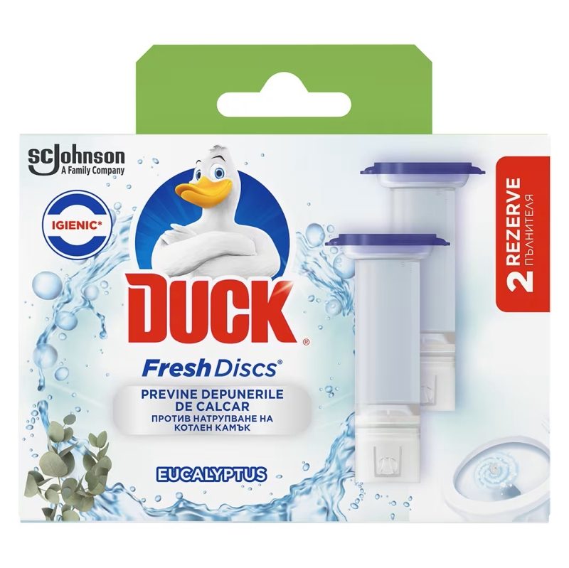 Rezerva, Duck Fresh Discs, 2 X 36 ml Twin Active Eucalyptus