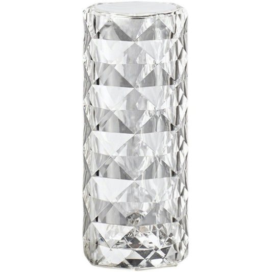 Lampa de birou pe LED RGB, Vivimall, dimmer tactil, 3 nivele de intensitate, Cristal Acrilic, cu telecomanda - vivimall.ro