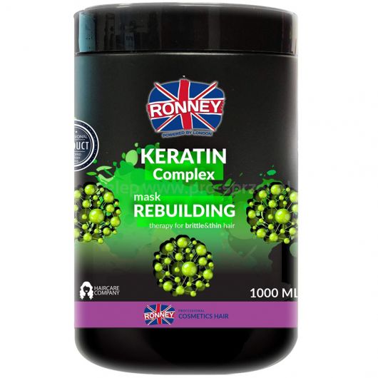 Mască de păr Ronney Keratin Complex Rebuilding Therapy, 1000 ml - vivimall.ro
