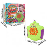 Joc Pop-It Antistres, Electronic, 50 De Baloane, Muzica, 2 Moduri De Joc, Nivel Maxim 200, 14.5X13.5X5.7Cm, Verde