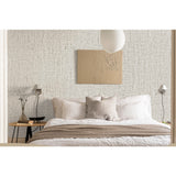 Rola Autoadeziva pentru Perete, Vivimall, din Panza, 10 m, Rezistenta la Umezeala, 2.5 mm Grosime, Model Texturat, Maro - vivimall.ro