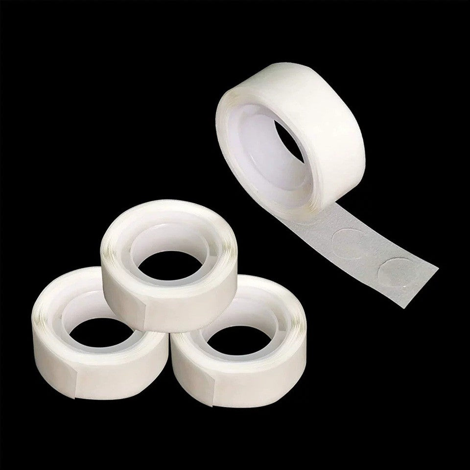 Rola Dubla-Adeziva, Flippy, pentru Lipit Baloane, 100 de Buline cu Diametru 1.2 cm, Transparent