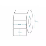 Rola etichete termice pentru awb Flippy 100x150mm, 1000 et./rola