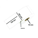 Rola etichete termice pentru awb Flippy 100x150mm, 1000 et./rola