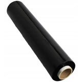 Rolă folie stretch neagră 500 mm, etichetă specificații tehnice, vedere spate