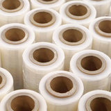 Tub interior rolă folie stretch 300 g, capete curate, pregătit pentru utilizare în logistică