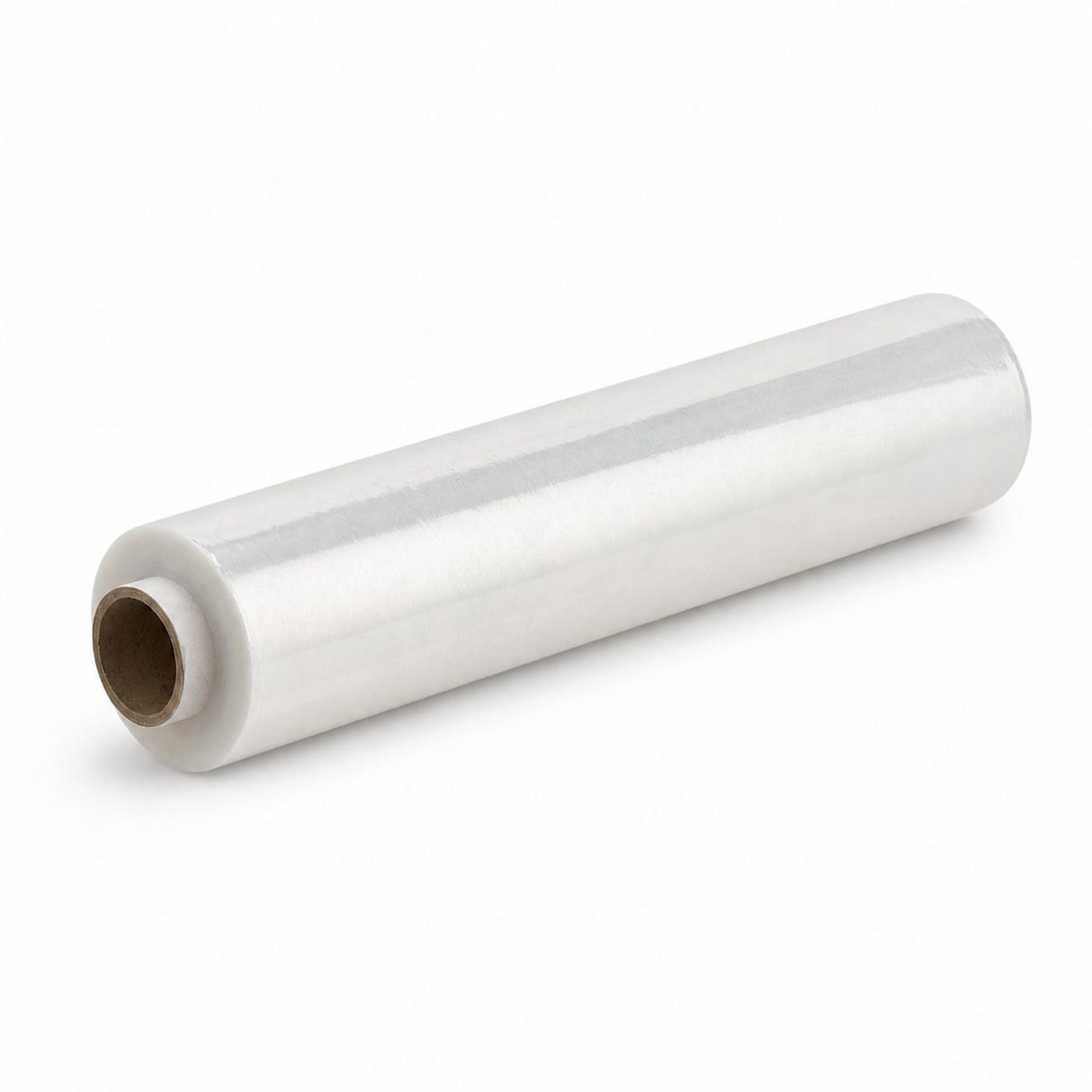 Rolă folie stretch transparentă 500m x 500mm pentru ambalare manuală, vedere frontală, tub 300g