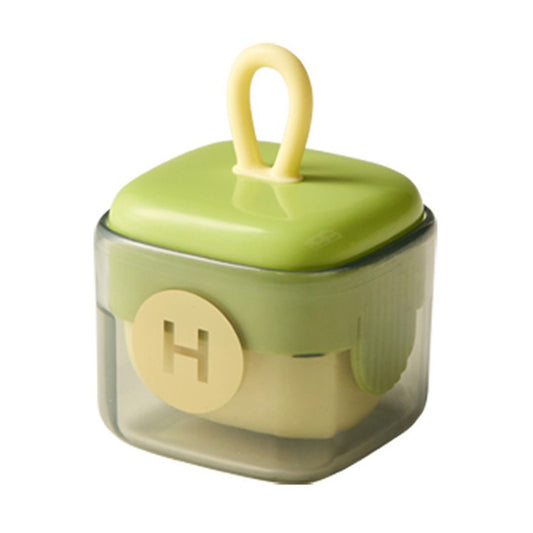 Rola pentru scame, Vivimall, Indreptator de Scame Laviabila, forma de Cub din plastic, Portabil si Dragut 6 x 4.3 x 4.3 cm, Verde Matcha - vivimall.ro