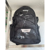 Rucsac de Baschet Multifunctional, Vivimall, pentru Calatorie, Sport, Scoala, cu Compartiment pentru Pantofi si Minge, 32 Litri, 45x32x22 cm, Negru-Alb - vivimall.ro