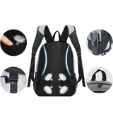 Rucsac de Baschet Multifunctional, Vivimall, pentru Calatorie, Sport, Scoala, cu Compartiment pentru Pantofi si Minge, 32 Litri, 45x32x22 cm, Gri-Negru - vivimall.ro