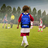 Rucsac De Baschet Multifunctional, Pentru Calatorie, Sport, Scoala, Cu Compartiment Pentru Pantofi Si Minge, 32 Litri, -Negru