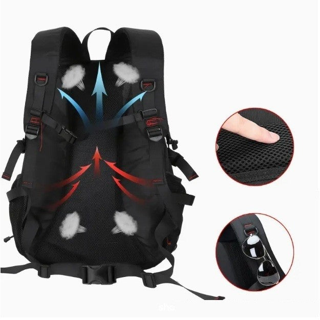 Rucsac Multifunctional De Alpinism, Capacitate 36-55 L, De Calatorie, Impermeabil, Slot Usb Incarcare Telefon, Bretele Reglabile, 52 X 34 X 19 Cm - vivimall.ro