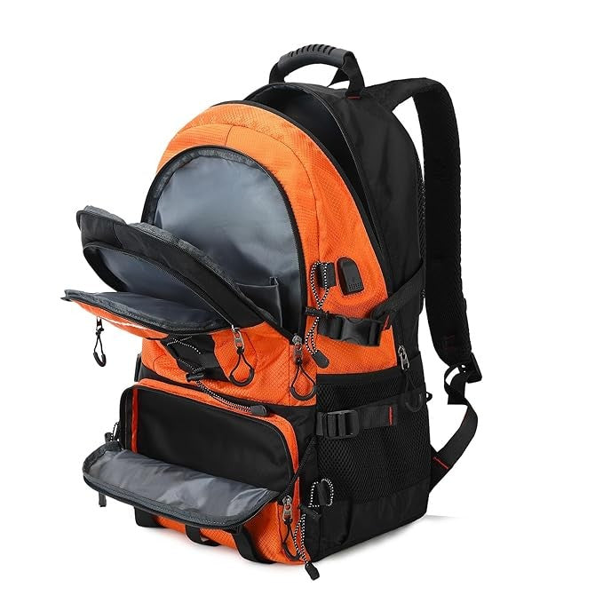 Rucsac Multifunctional De Alpinism, Capacitate 36-55 L, De Calatorie, Impermeabil, Slot Usb Incarcare Telefon, Bretele Reglabile, 52 X 34 X 19 Cm - vivimall.ro