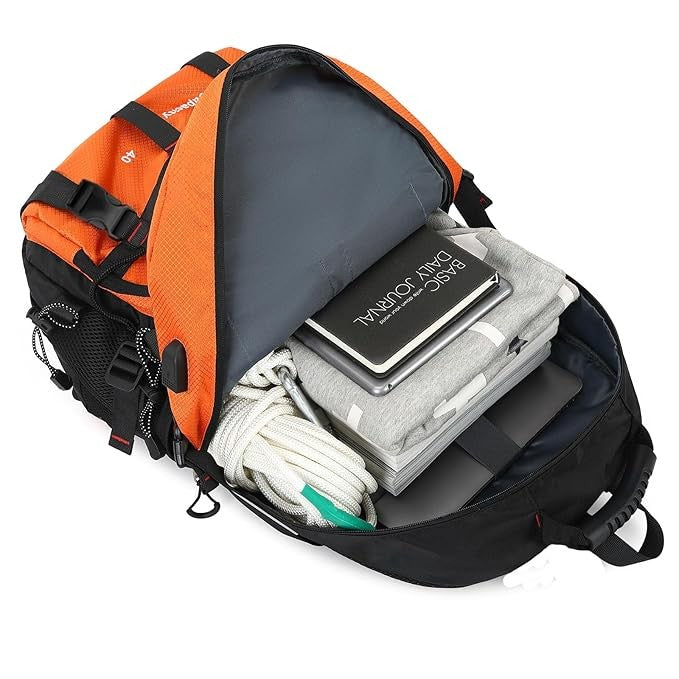 Rucsac Multifunctional De Alpinism, Capacitate 36-55 L, De Calatorie, Impermeabil, Slot Usb Incarcare Telefon, Bretele Reglabile, 52 X 34 X 19 Cm - vivimall.ro