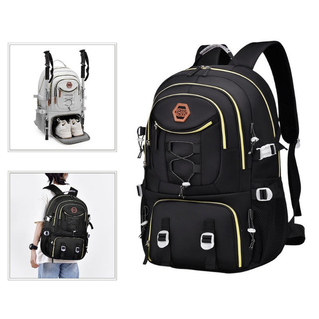 Rucsac Multifuncțional, Pentru Călătorie, Pentru Alpinism, Voiaj, Drumeții, Din Pânză Oxford, 34x16x52 cm - vivimall.ro