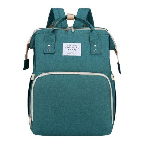 Rucsac Multifunctional Pentru Mamici, Cu Patut Pliabil Si Baza De Schimbat, Rezistent La Apa, Capacitate Mare, Usor, Compartimente Multiple, Buzunar Termic Pentru Lapte