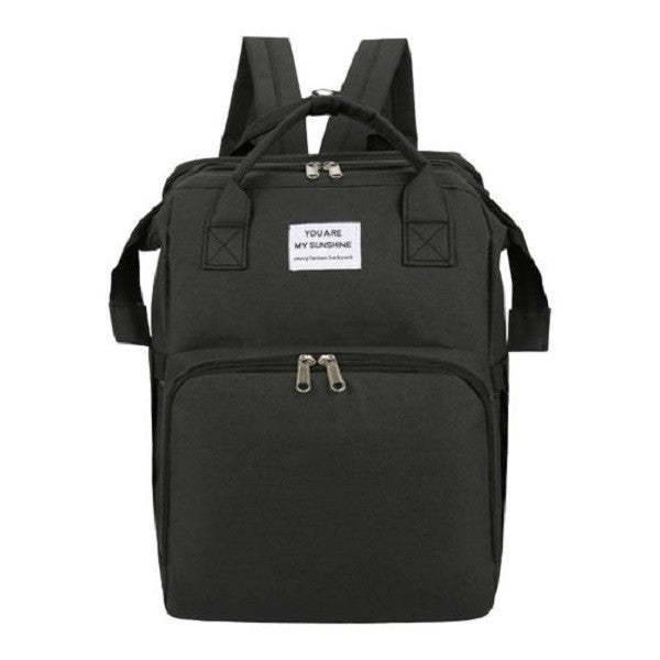 Rucsac Multifunctional Pentru Mamici, Cu Patut Pliabil Si Baza De Schimbat, Rezistent La Apa, Capacitate Mare, Usor, Compartimente Multiple, Buzunar Termic Pentru Lapte