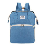 Rucsac Multifunctional Pentru Mamici, Cu Patut Pliabil Si Baza De Schimbat, Rezistent La Apa, Capacitate Mare, Usor, Compartimente Multiple, Buzunar Termic Pentru Lapte