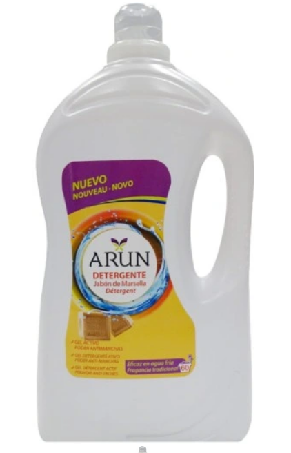 Arun — Gel pentru rufe, Săpun de Marsilia, 4 L - vivimall.ro