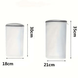 Sac Cilindric pentru Spalare Incaltaminte, Flippy, Dimensiuni Mari, pentru Masina de Spalat, 35x21x5 cm, Alb