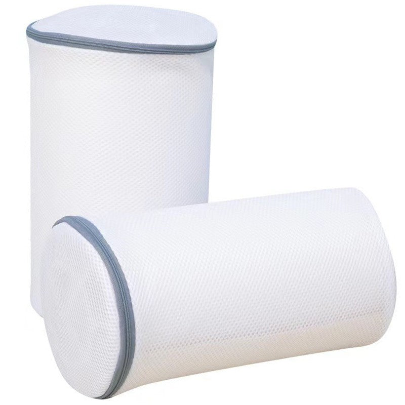 Sac Cilindric pentru Spalare Incaltaminte, Flippy, Dimensiuni Mari, pentru Masina de Spalat, 35x21x5 cm, Alb