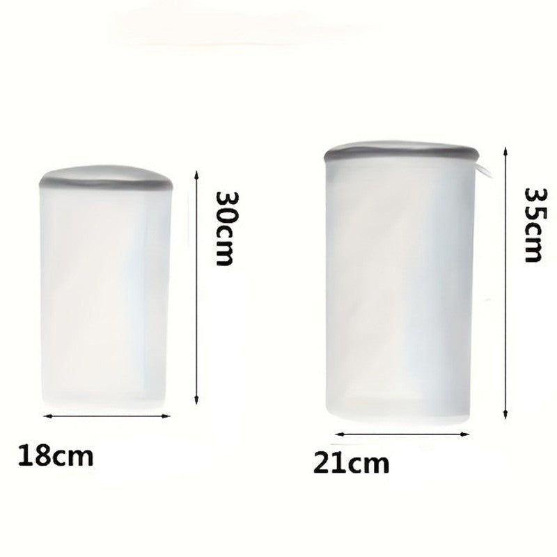 Sac Cilindric pentru Spalare Incaltaminte, Vivimall, Dimensiuni Mici, pentru Masina de Spalat, 31x18x3 cm, Alb - vivimall.ro