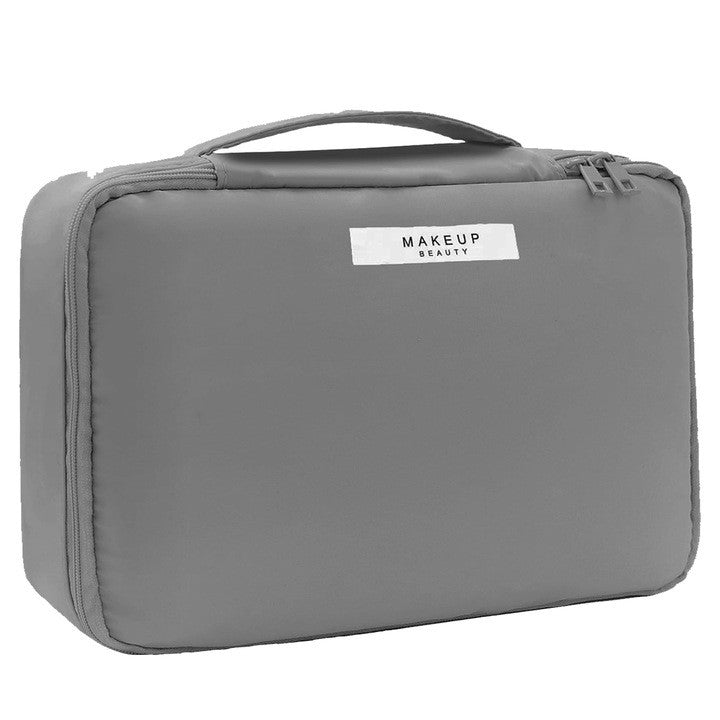Geanta De Calatorie, Pentru Cosmetice Si Articole De Toaleta, Material Impermeabil, 2 In 1, Portfard Interior Detasabil