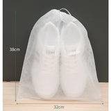 Set 50 de Saci de Depozitare Incaltaminte, Flippy, de Protectie, pentru Voiaj, Netesut, Rezistenti la Praf, Protectie Solara, Anti-Ingalbenire, 38x32 cm, Marime Medie, Transparent