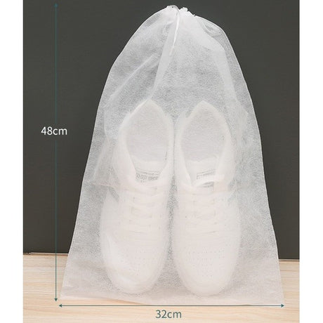 Set 50 de Saci de Depozitare Incaltaminte, Flippy, de Protectie, pentru Voiaj, Netesut, Rezistenti la Praf, Protectie Solara, Anti-Ingalbenire, 48x32 cm, Marime Mare, Transparent