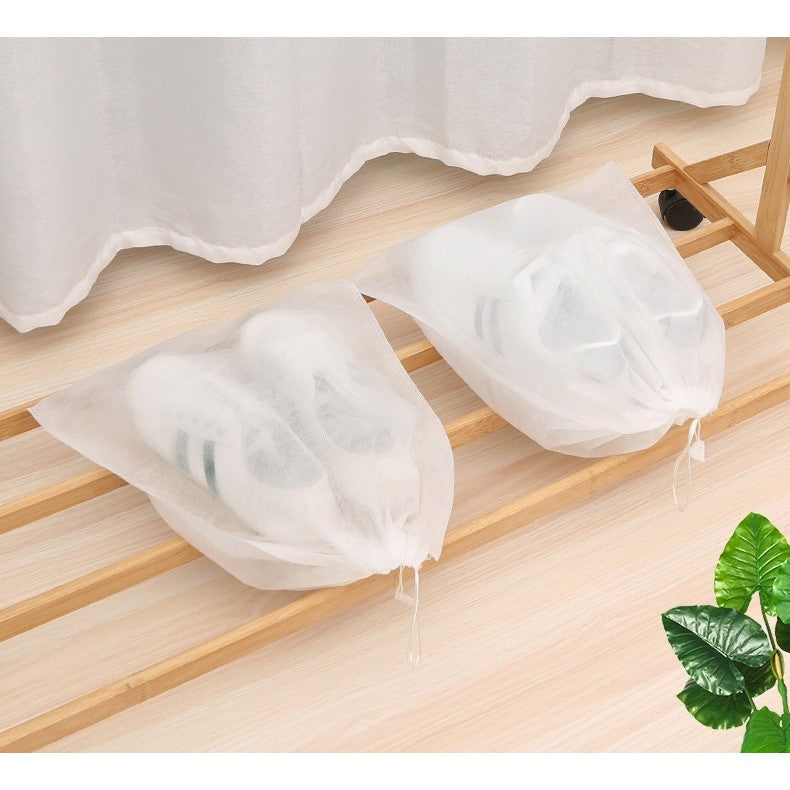 Set 50 de Saci de Depozitare Incaltaminte, Flippy, de Protectie, pentru Voiaj, Netesut, Rezistenti la Praf, Protectie Solara, Anti-Ingalbenire, 48x32 cm, Marime Mare, Transparent