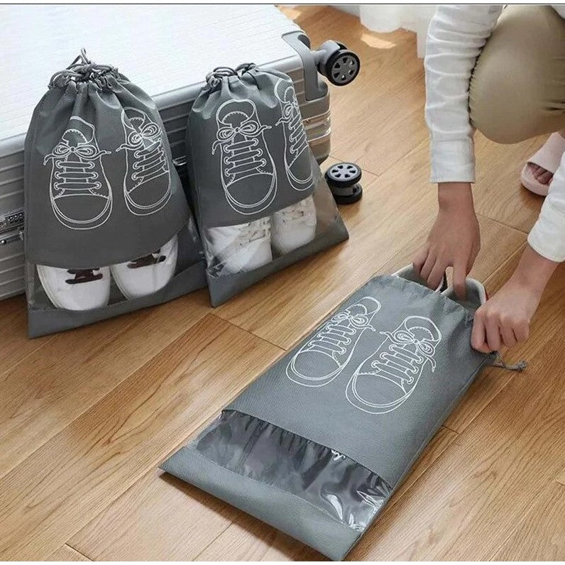 Sac Depozitare Încălțăminte, Pentru Voiaj Sau Depozitare, Rezistent La Praf, Compatibil Cu Mașina De Spălat, 27 x 36 cm - vivimall.ro