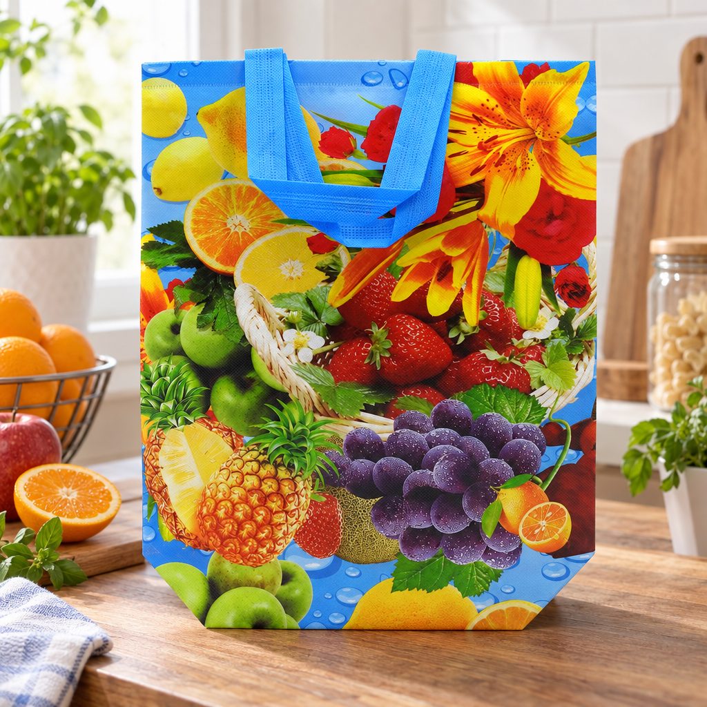 Sacosa Piata 30x34x12cm Textil Netesut Wei A-16358