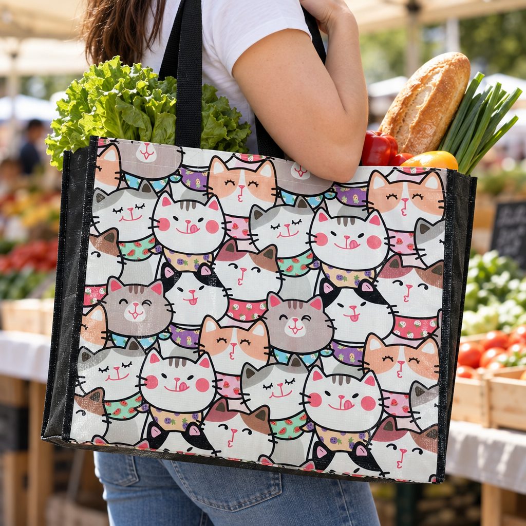 Sacosa Piata 45x36x20cm Textil Netesut Wei A-15575