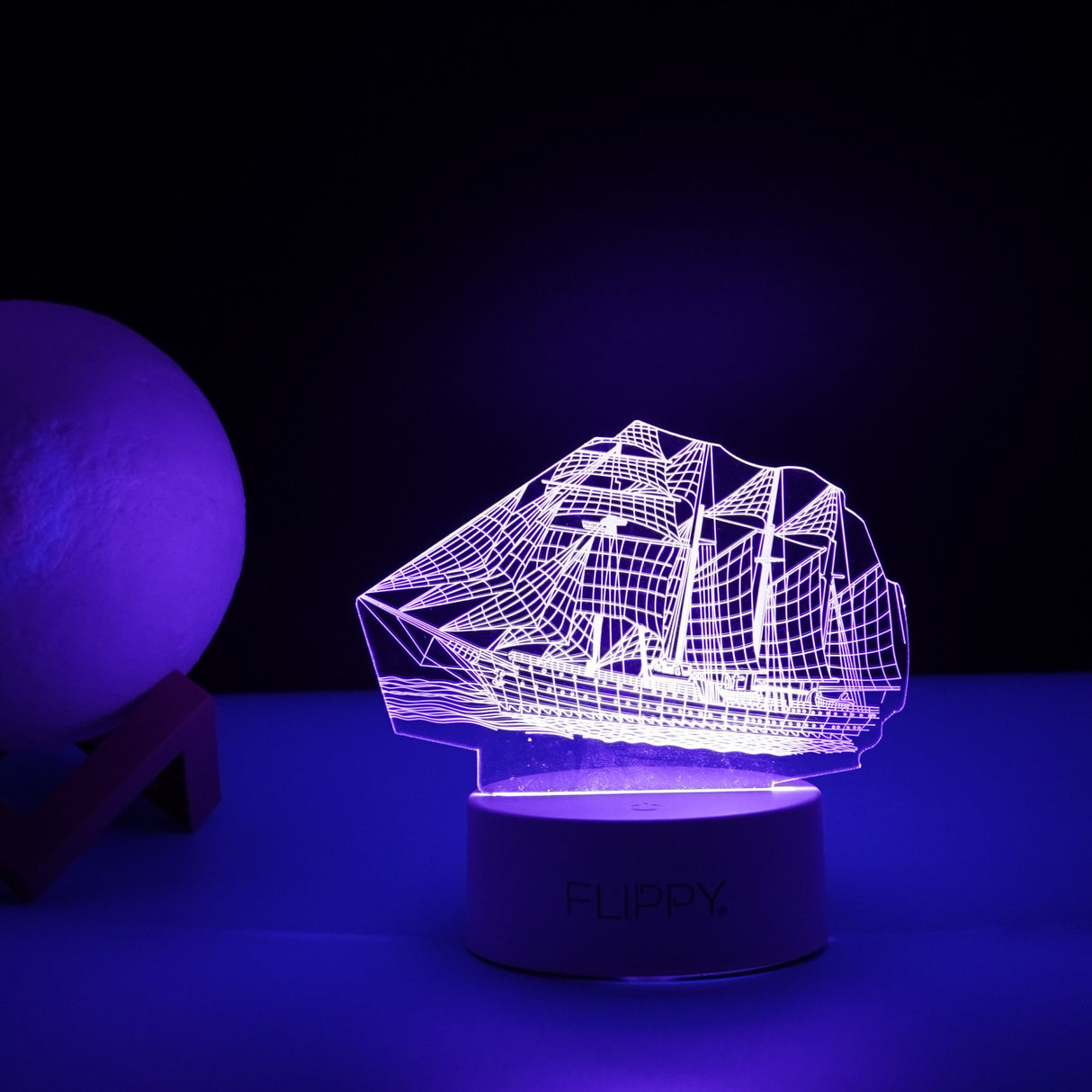 Lampa Led Decorativa, 3D, Vapor, Cu Telecomanda, Doua Moduri De Alimentare Usb Si Baterii, 20 Cm Inaltime, Din Material Acril Si Lumina A, Alb - vivimall.ro