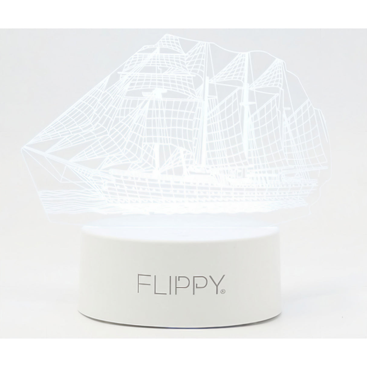 Lampa Led Decorativa, 3D, Vapor, Cu Telecomanda, Doua Moduri De Alimentare Usb Si Baterii, 20 Cm Inaltime, Din Material Acril Si Lumina A, Alb - vivimall.ro