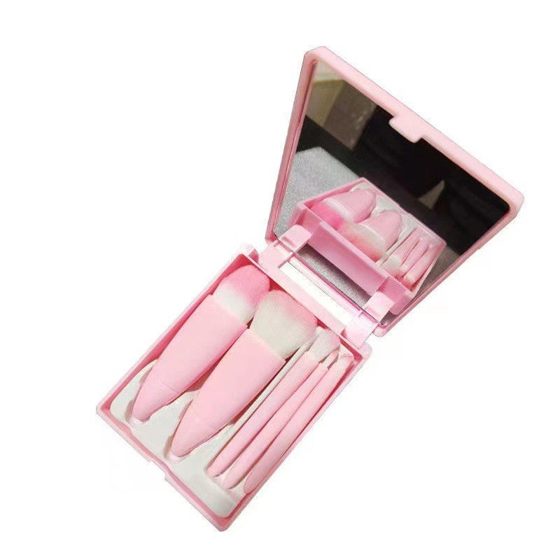 Mini Set Pensule Cu Oglinda Inclusa | MakeEase - vivimall.ro